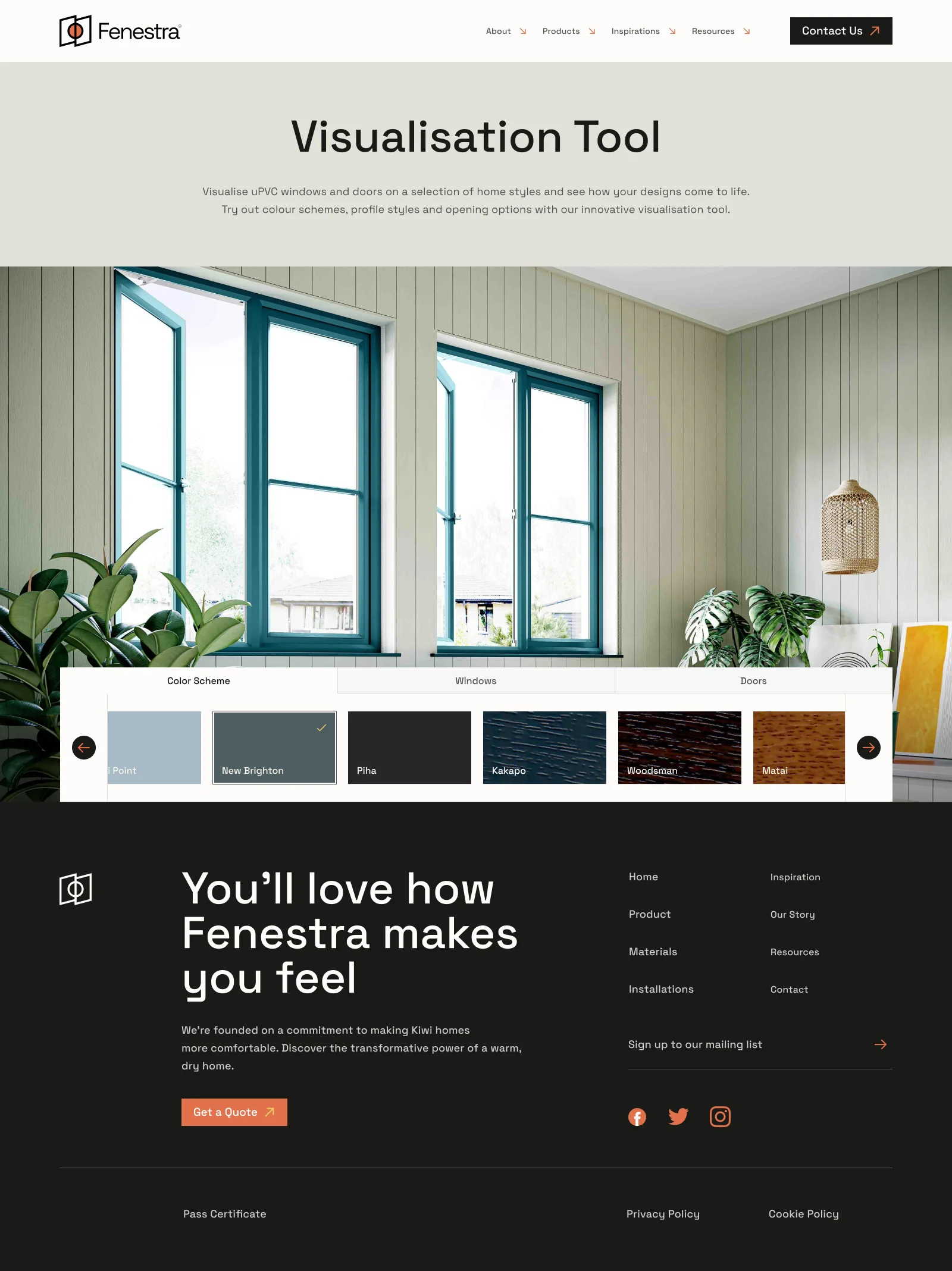 Website hero image for Fenestra