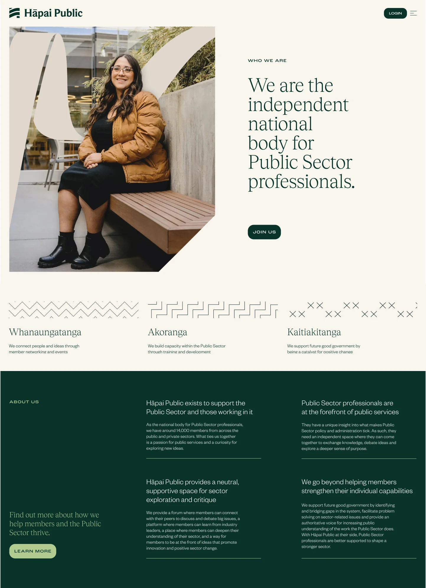 Website hero image for Hapia Public